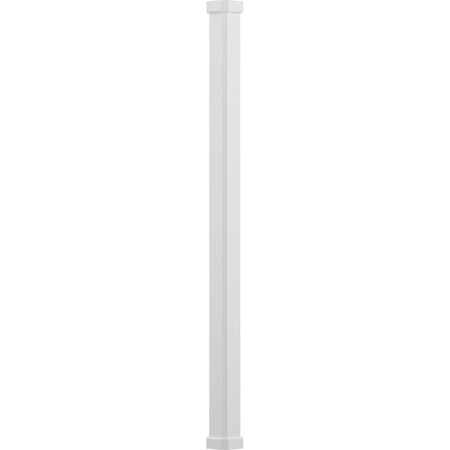 Ekena Millwork 6" x 10' Endura-Aluminum Craftsman Style Column, Square Shaft For Post Wrap Installation Non-Tapered EA0610INPSACRCR